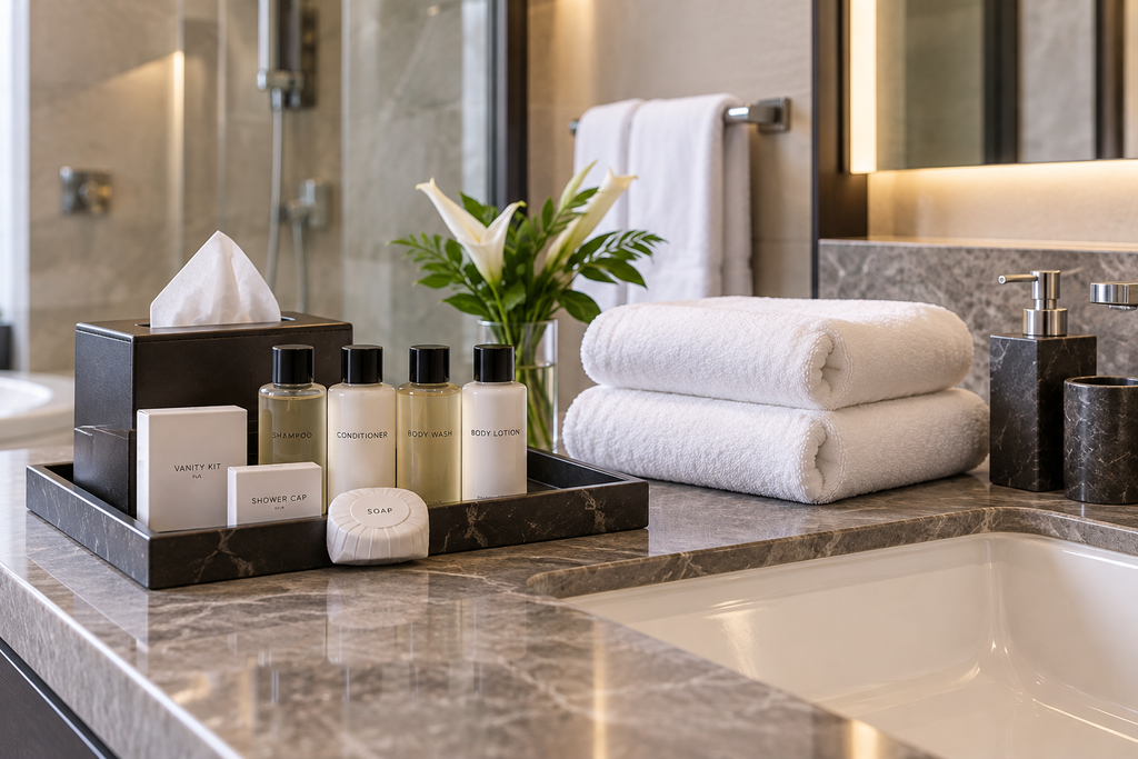 Hotel bathroom amenities and toiletries by KUANGYU