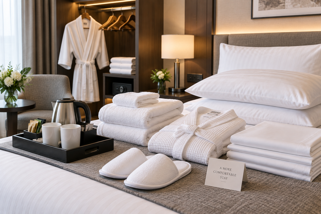 Hotel supplies and amenities for hotel guestrooms by KUANGYU